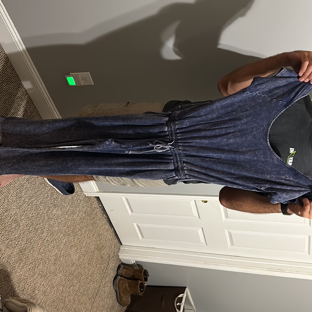 Washed blue jumpsuit - Picture 5 of 5